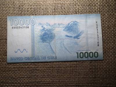 Chile 10000 pesos 2009 VF , C1 Chile 10000 pesos 2009 VF , C1