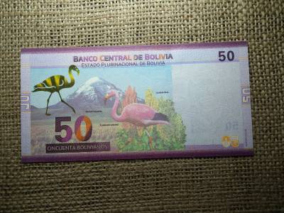 Bolívia 50 bolivianos 2018 UNC , C1 Bolívia 50 bolivianos 2018 UNC , C1