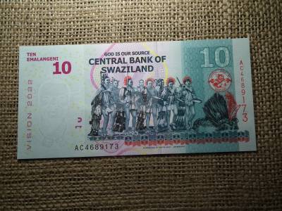 Swaziland 10 emalangeni 2022 ( 2015 ) UNC , C1 Swaziland 10 emalangeni 2022 ( 2015 ) UNC , C1