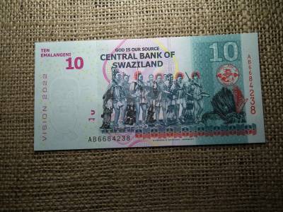 Swaziland 10 emalangeni 2022 ( 2015 ) UNC , C1 Swaziland 10 emalangeni 2022 ( 2015 ) UNC , C1