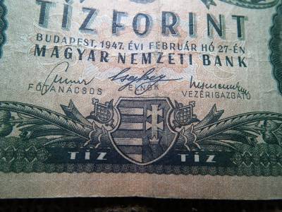 10 forint 1947 , szép , erős papír , ritka 