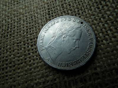 Ezüst Vereinsthaler 1858 A , Bécs , Ferenc József , gyönyörű darab , de lukas  Ezüst Vereinsthaler 1858 A , Bécs , Ferenc József , gyönyörű darab , de lukas