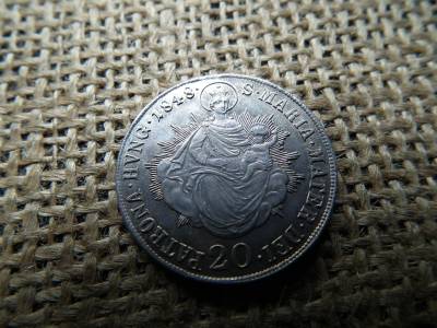 Ferdinánd , ezüst 20 krajcár 1848 B , extra  Ferdinánd , ezüst 20 krajcár 1848 B , extra