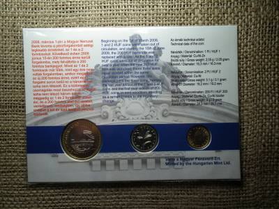 Pénzváltozás bliszter méf  1 , 2 , 200 Forint 2009 , 2007 - RITKA - eredeti bliszter  Pénzváltozás bliszter méf  1 , 2 , 200 Forint 2009 , 2007 - RITKA - eredeti bliszter