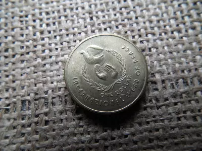 Ausztrália 1 dollár 1986 , dollar , Nemzetközi békeév