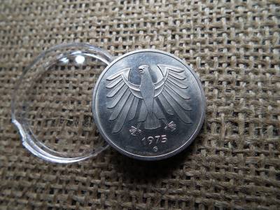 Németország 5 márka 1975 G , mark , BU  Németország 5 márka 1975 G , mark , BU