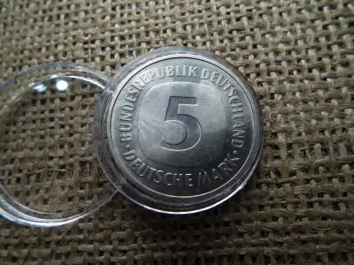 Németország 5 márka 1975 G , mark , BU 