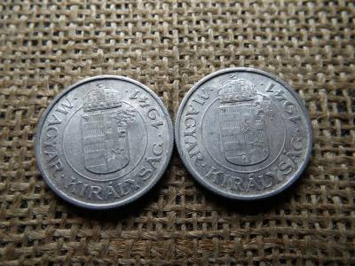 2 pengő 1941 , sarló kalapács beütéssel , ellen-jeggyel  ár/db 