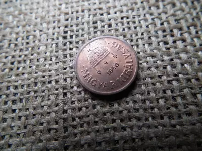 2 fillér 1940 , verdefényes , közeli számjegyek az évszámban 