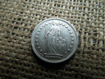 Svájc , ezüst 1 frank 1945 B , franc Svájc , ezüst 1 frank 1945 B , franc