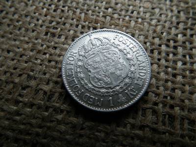 Svédország , ezüst 1 korona 1936 , V. Gusztáv Svédország , ezüst 1 korona 1936 , V. Gusztáv