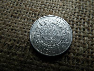 Svédország , ezüst 1 korona 1930 , V. Gusztáv Svédország , ezüst 1 korona 1930 , V. Gusztáv