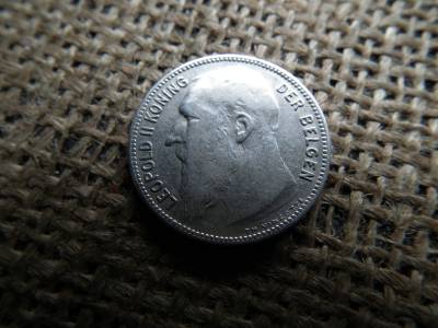 Belgium , ezüst 1 frank 1909 , franc , II. Léopold holland szöveg  Belgium , ezüst 1 frank 1909 , franc , II. Léopold holland szöveg