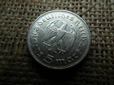 Birodalmi ezüst 5 márka 1936 F , mark  Birodalmi ezüst 5 márka 1936 F , mark