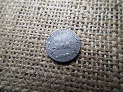 Brunswick szövetségi állam , 5 Pfennigs 1918  - Braunschweig Herzogtum , pfennig  Brunswick szövetségi állam , 5 Pfennigs 1918  - Braunschweig Herzogtum , pfennig