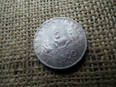 Olaszország , ezüst 500 líra 1958 , lire  Olaszország , ezüst 500 líra 1958 , lire