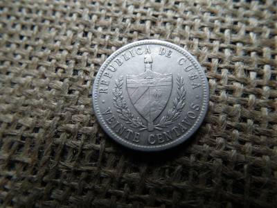 Kuba ezüst  20 centavos 1949 