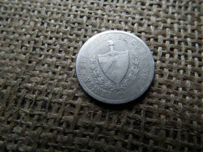Kuba ezüst  20 centavos 1915