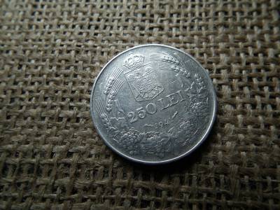 Románia ezüst 250 lei 1941 Mihai I NIHIL SINE DEO