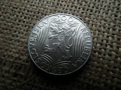 Csehszlovákia , ezüst 100 korona 1949 ,  korun  , Joszif V. Sztálin