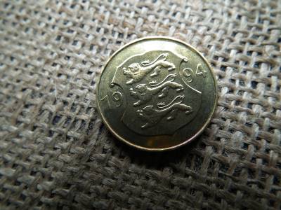 Észtország 5 krooni 1994 , korona , verdefényes  Észtország 5 krooni 1994 , korona , verdefényes