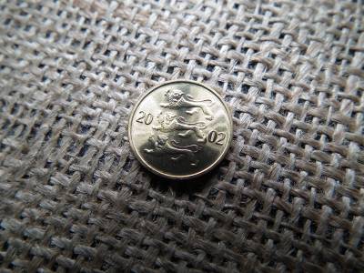 Észtország 10 senti 2002 , verdefényes  Észtország 10 senti 2002 , verdefényes