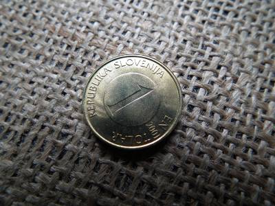 Szlovénia 1 Tolar 2001 , verdefényes 