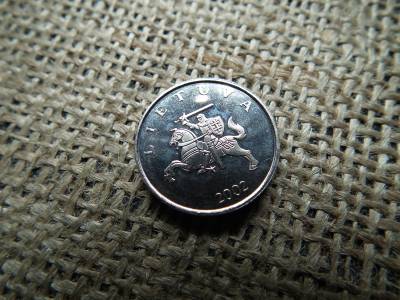 Litvánia 1 litas 2002, verdefényes  Litvánia 1 litas 2002, verdefényes