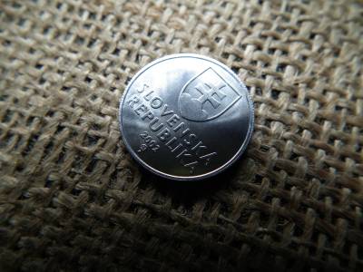 Szlovákia 20 halierov 2002 , verdefényes 