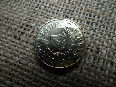 Ciprus 20 cent 2001 , verdefényes  Ciprus 20 cent 2001 , verdefényes