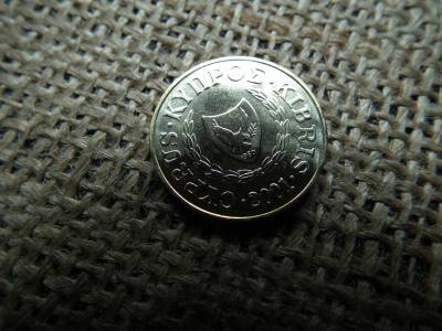 Ciprus 5 cent 2001 , verdefényes 