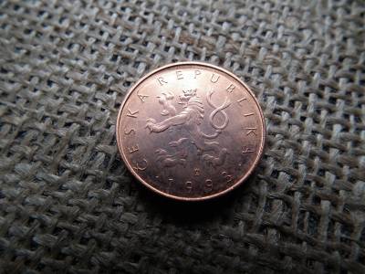 Csehország 10 korona 1993 , korun , verdefényes 