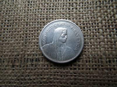 Svájc , ezüst 5 frank 1932 B , francs 