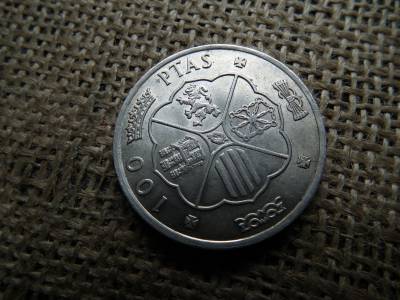 Spanyolország , ezüst 100 Pesetas 1966 , ptas  – Francisco Franco