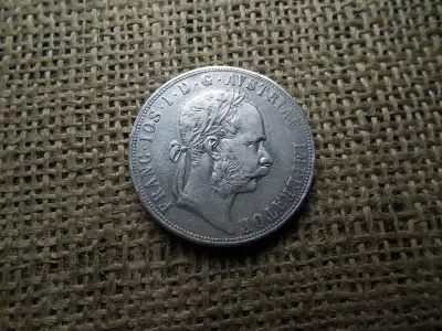 Ezüst 2 florin 1882 , sérült perem