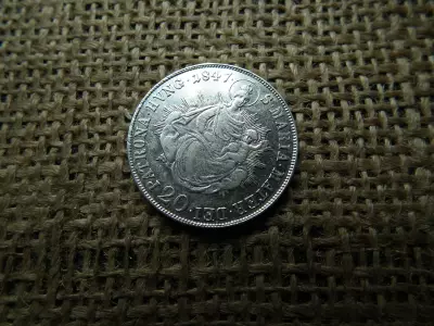 Ezüst 20 krajcár 1847 B , Körmöcbánya 