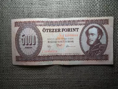 5000 forint 1992 J 