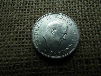 Dánia ezüst 2 kroner 1958  , korona , IX. Frederik hercegnő születésnapja