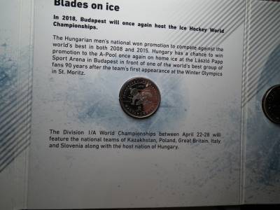 2018. évi Jégkorong Világbajnokság forgalmi sor, emlék 50 Forintossal PROOF