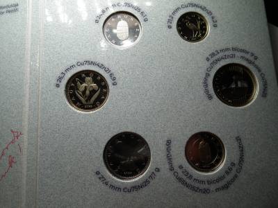 2023 PP proof forgalmi sor - komplett évjárat Petőfi / Honvédség / Mentőszolgálat érmékkel , ár / sor 