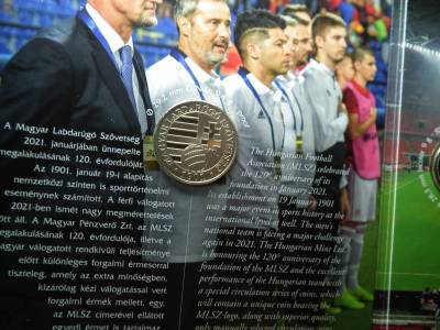 2021 Magyarország pénzérméi Forgalmi sor BU UEFA EB MLSZ érme , ár / sor 