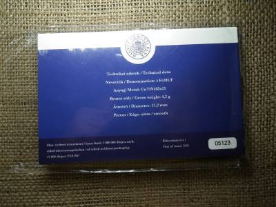 75 ÉVES A FORINT - 5 FORINT 2021 BP - ELSŐ NAPI  BLISZTERBEN!