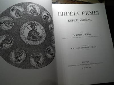 Érdy János Erdély érmei könyv képatlasszal