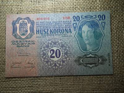 20 korona 1913 , DÖ , II. kiadás  UNC - aUNC 
