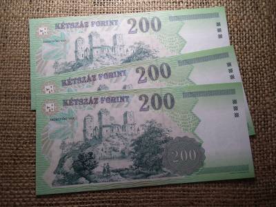 200 forint 2006 FB 3 db UNC , sorszámkövető 