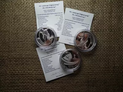 Ezüst , 5000 forint 2018 PP - FIFA Labdarúgó Világkupa Oroszország + certi ! Ár/db , D