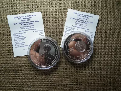 Deák Ferenc ezüst 15000 forint 2023 - certi, ! Ár/db , D