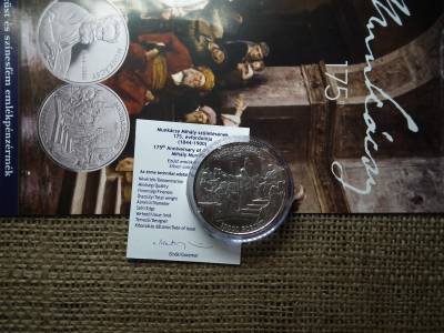 Ezüst 10000 Forint 2019 Munkácsy Mihály , + certi + prospektus , D