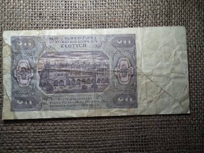 Lengyelország 20 Zlotys 1948 , zloty Lengyelország 20 Zlotys 1948 , zloty