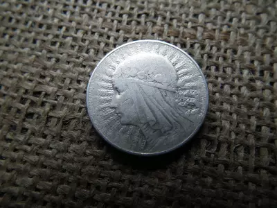 Lengyelország , ezüst 5 zlotych 1933 , zloty 